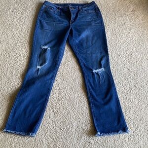 Distressed Blue Women's Jeans